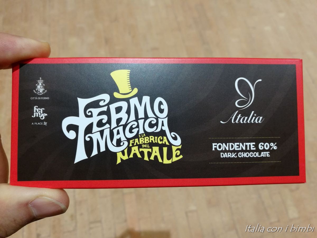 barretta della fabbrica del cioccolato di Fermo