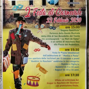 Locandina del Carnevale di Porto D'Ascoli