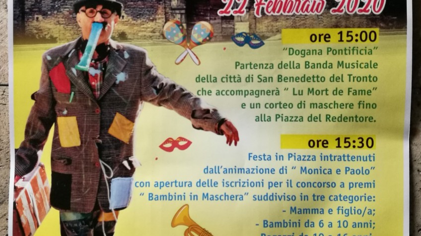 Locandina del Carnevale di Porto D'Ascoli